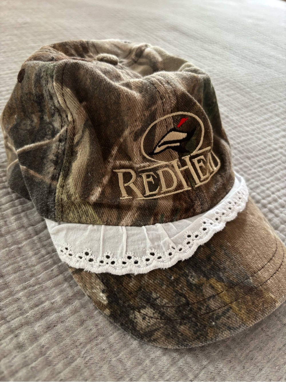 RedHead Kids’ Camouflage Cap with White Eyelet Trim
